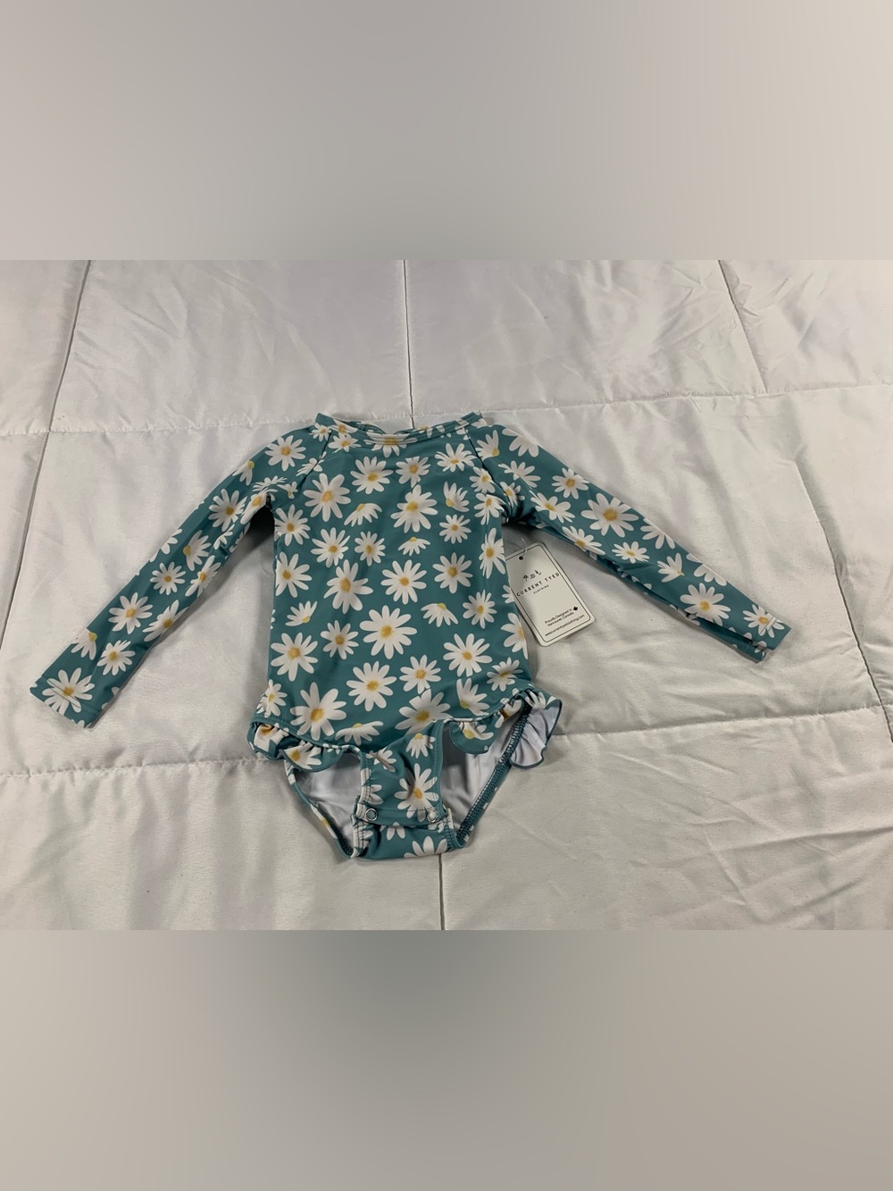 New Current Tyed The "Chloe" Ruffle Rashguard size 12-24M